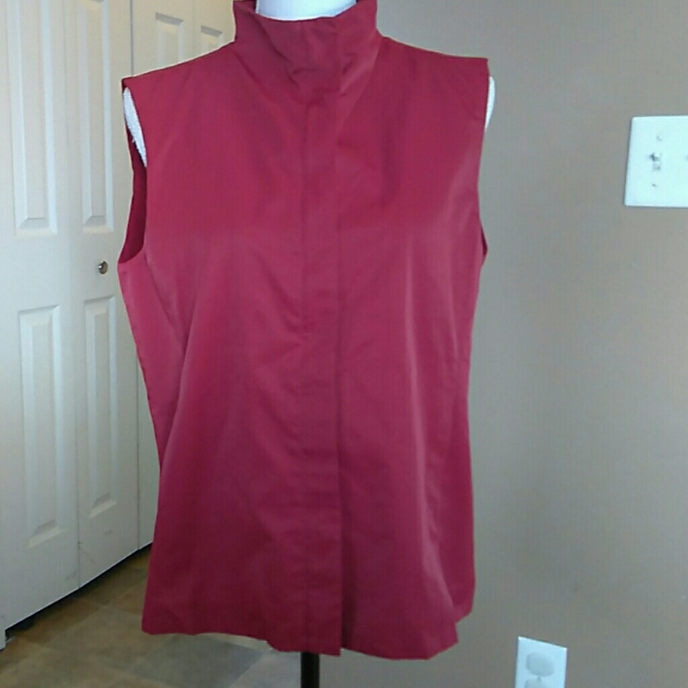 Eileen Fisher Fleece Lines Sleeveless Vest - M